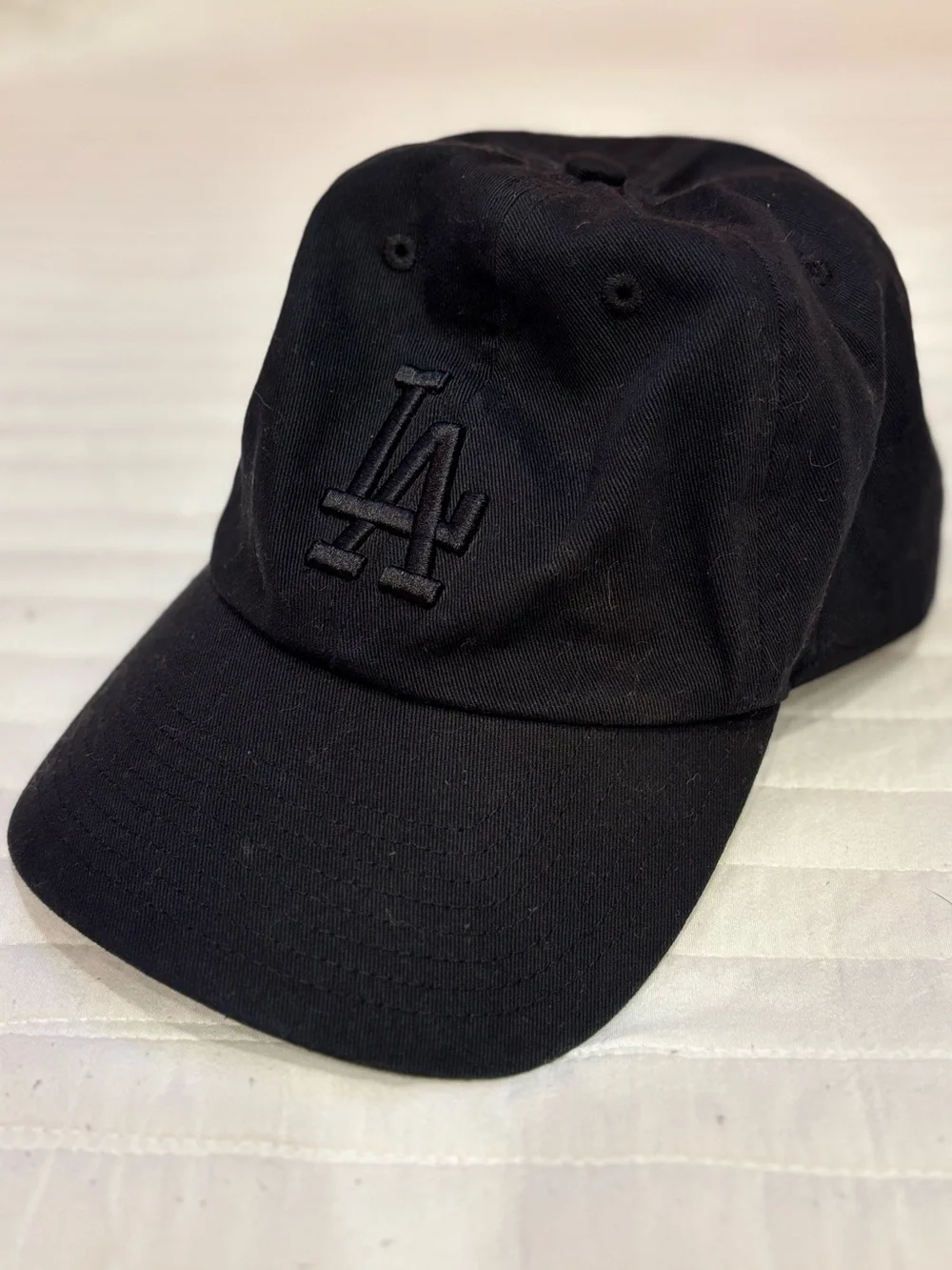47 Brand Los Angeles Dodgers Clean Dad Hat OSFA Black MLB Genuine Merch